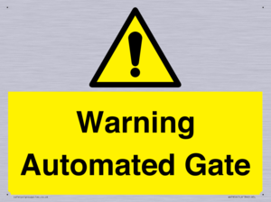Warning Automated Gate